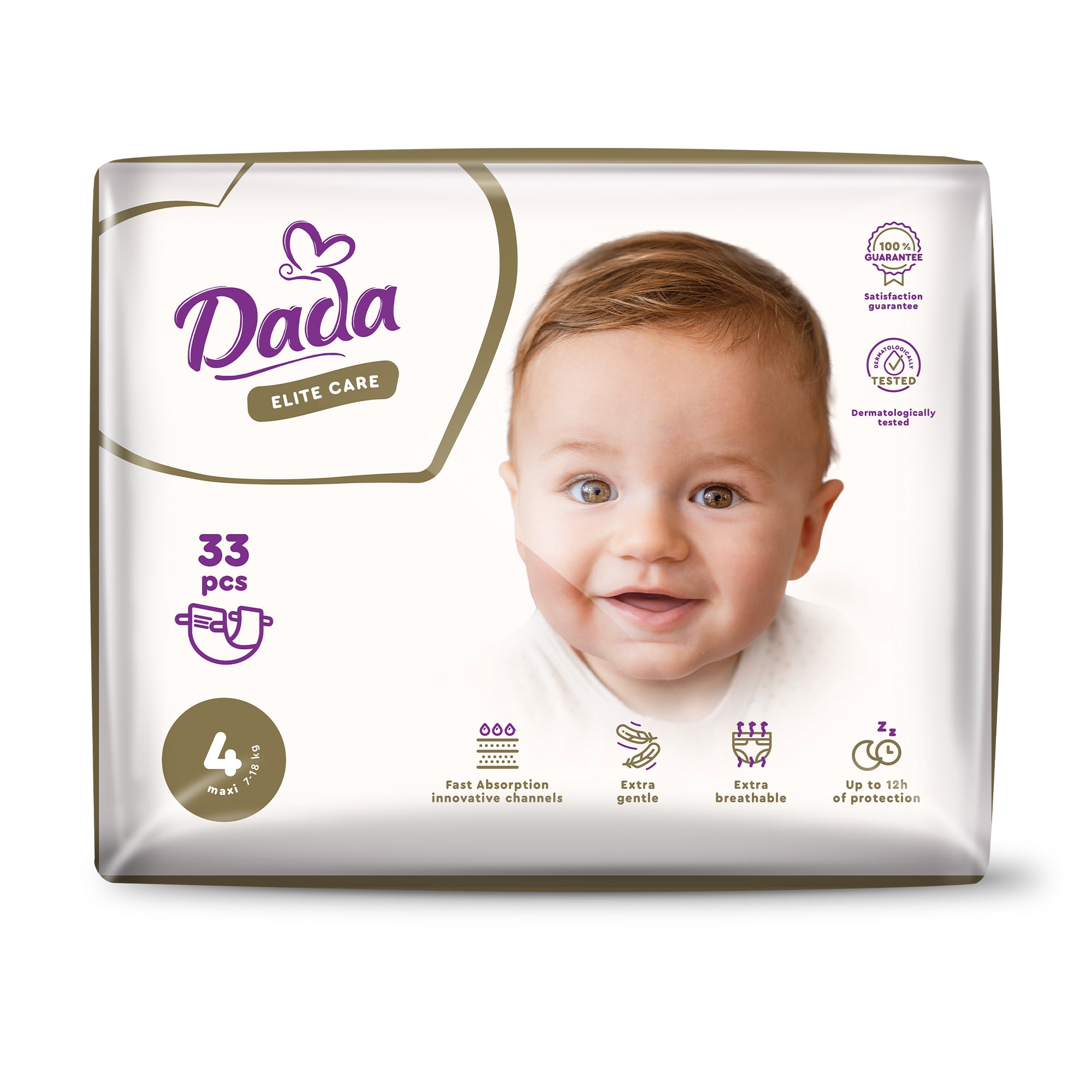 Підгузки Dada Elite Care Maxi розмір 4 (7-18 кг), 33 шт