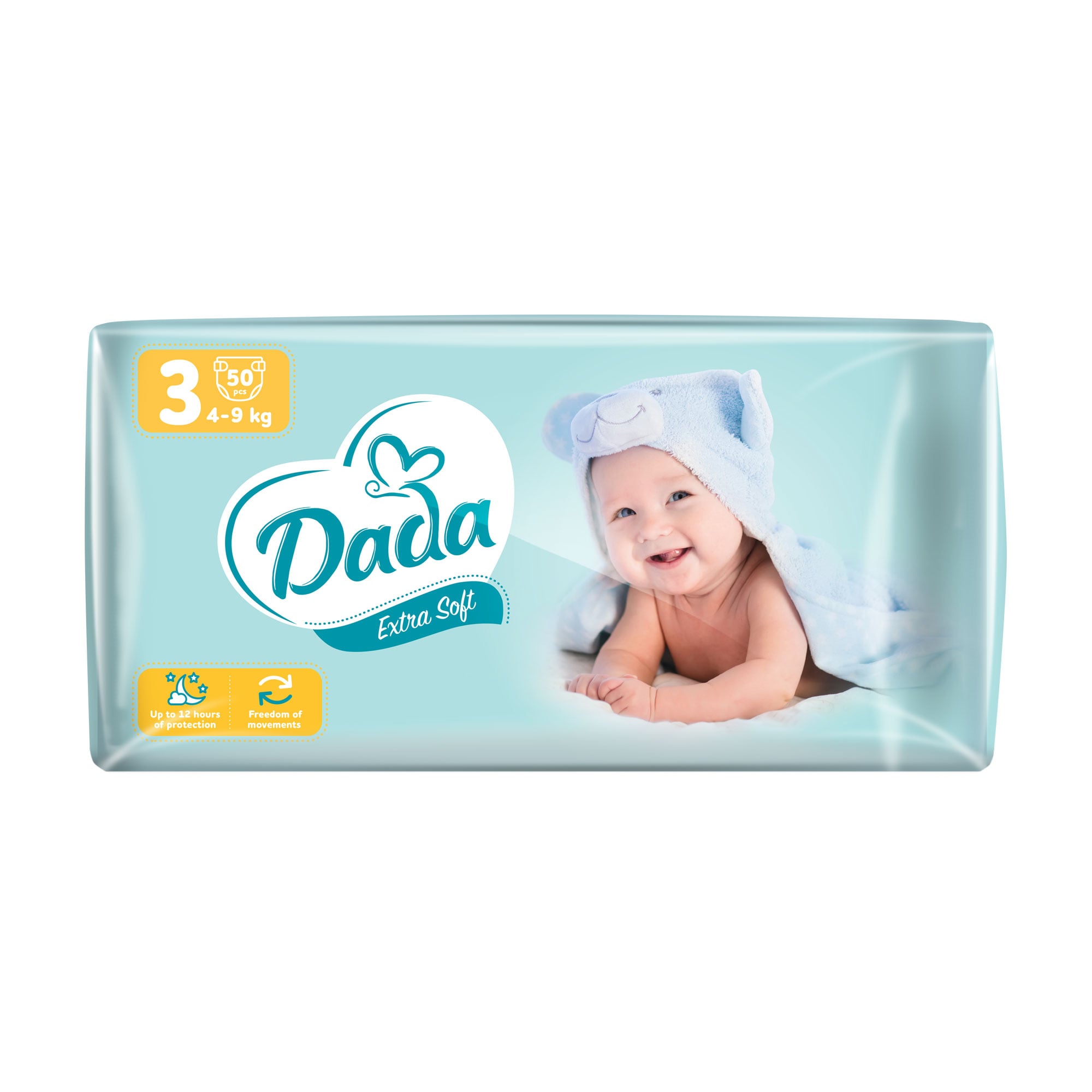 Підгузки Dada Extra Soft Midi розмір 3 (4-9 кг), 50 шт