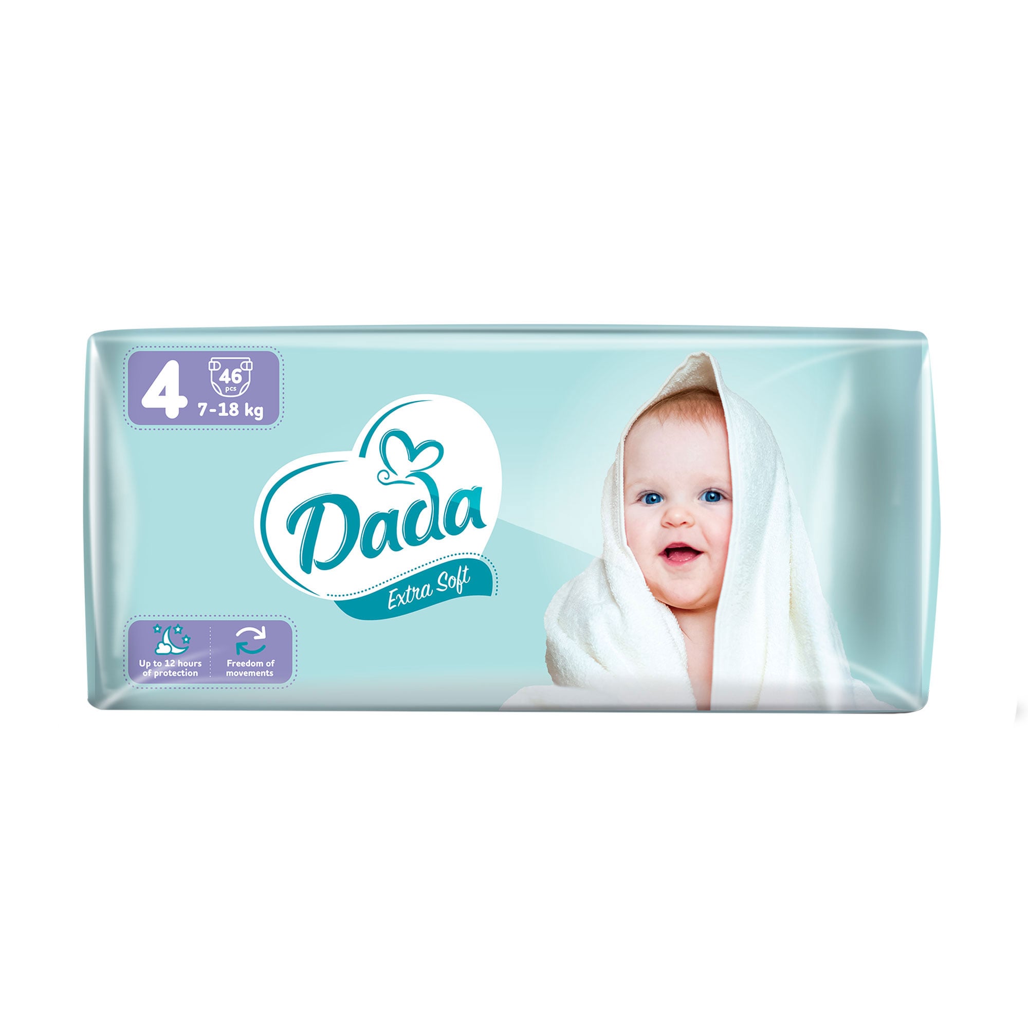 Підгузки Dada Extra Soft розмір 4 (7-18 кг), 46 шт